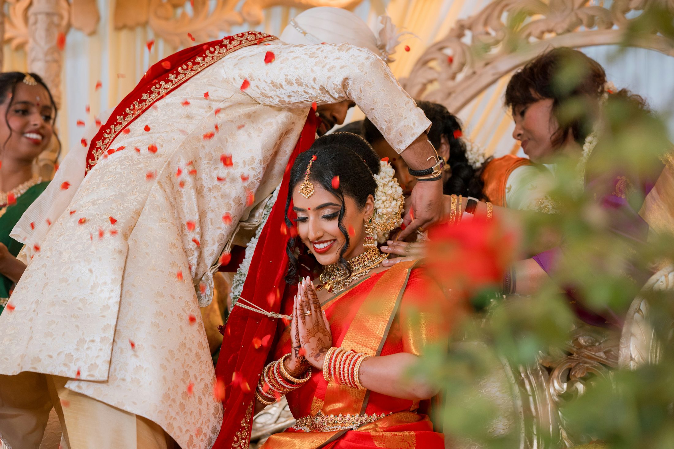 Destination wedding moment
