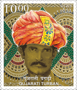 Gujarati wedding — Gujarati Turban stamp