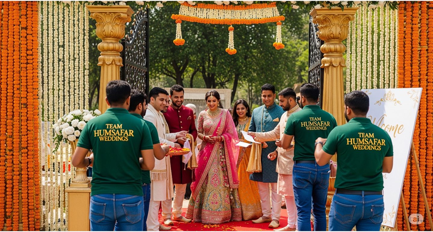 Wedding logistics moment
