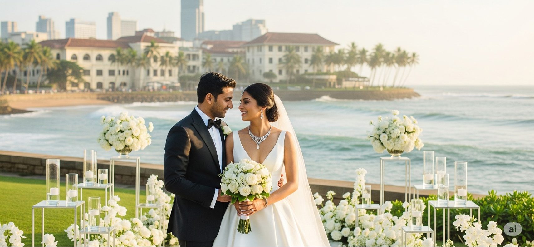 Wedding partner moment