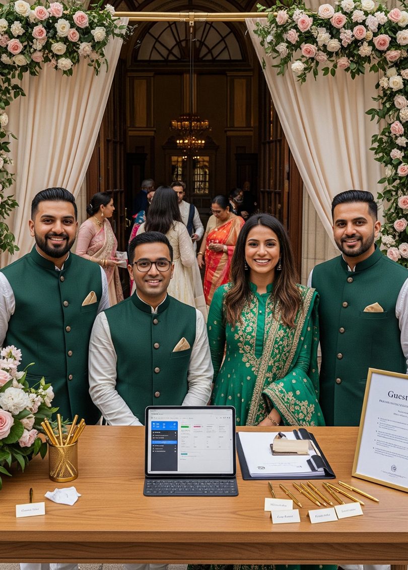 Wedding guest list styling